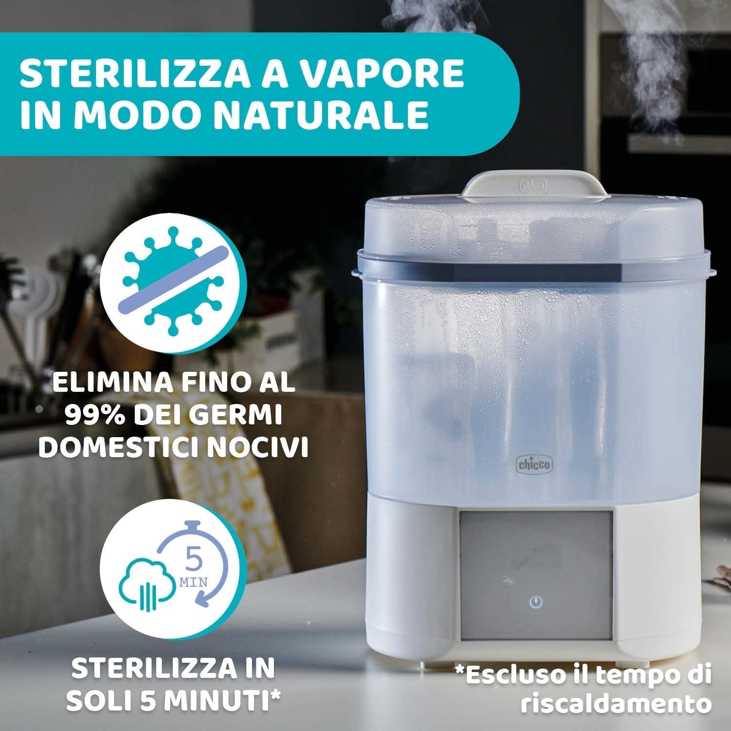 CHICCO sterylizator parowy z suszarką All in One