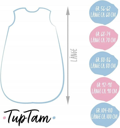 TUPTAM all-season 2.5 TOG sleeping bag, size 68–74
