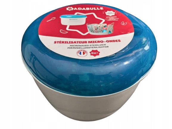 Sterilizator cu microunde BADABULLE + coș pentru 5 biberoane și accesorii