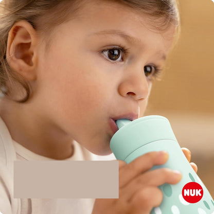 NUK Mini-Me Flip Strohhalmflasche mit Klappverschluss 450 ml 12m+
