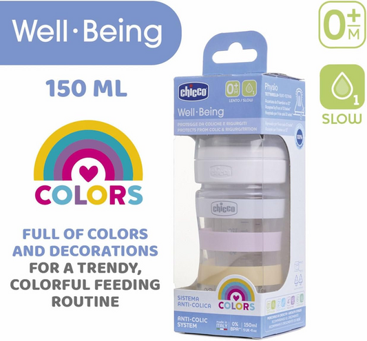 Μπιμπερό CHICCO Well Being 0m+ 150ml – φωτογραφία προϊόντος 2