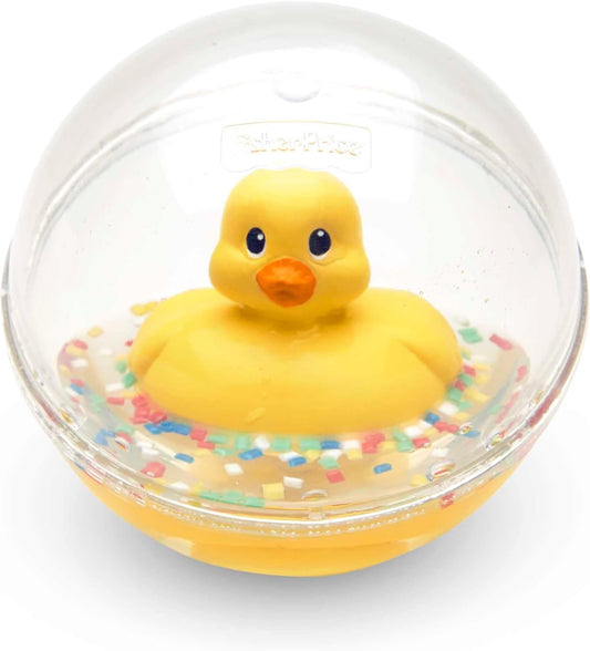 FISHER-PRICE DVH21 εκπαιδευτική μπάλα με παπάκι για μπουσούλημα, 10 cm