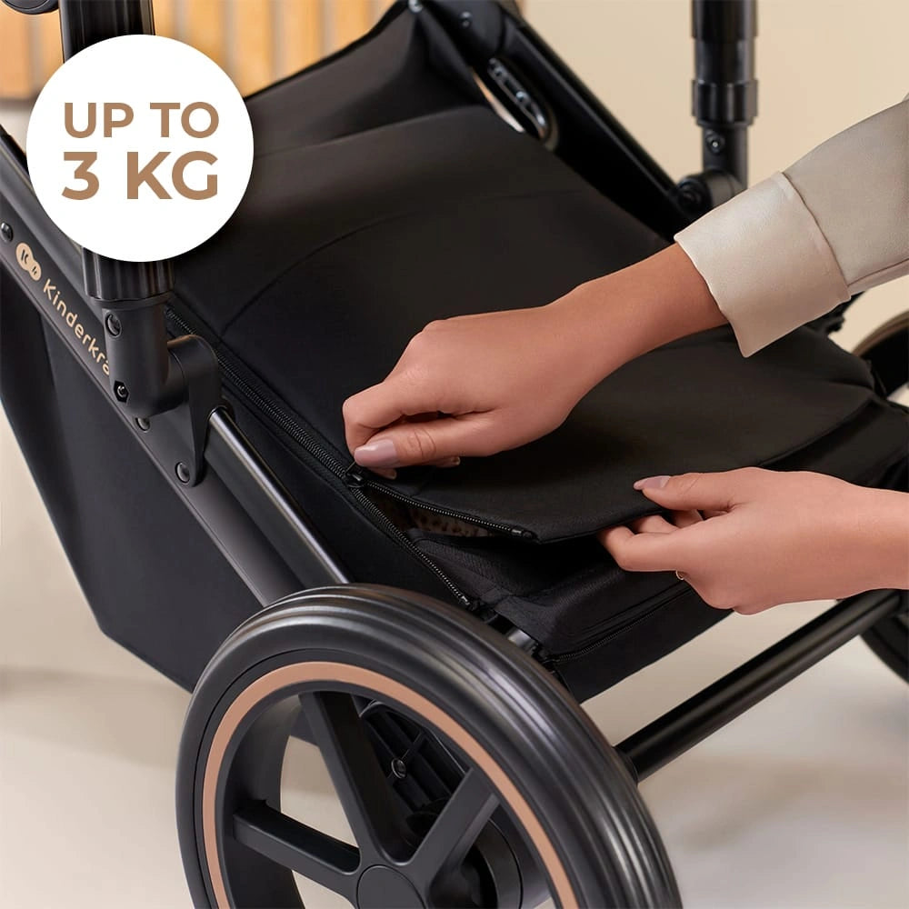 KINDERKRAFT PRIME2 PRO 3 σε 1 πολυλειτουργικό καρότσι έως 22kg + κάθισμα MINK PRO