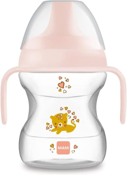 MAM Learn To Drink Cup csőrös itatópohár, 190 ml, 6 hónapos kortól, MACSKA