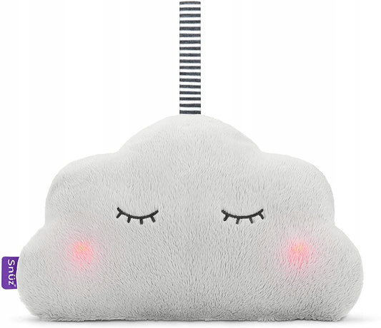 SNUZcloud peluche con sonidos para dormir, latido del corazón y luces para bebés