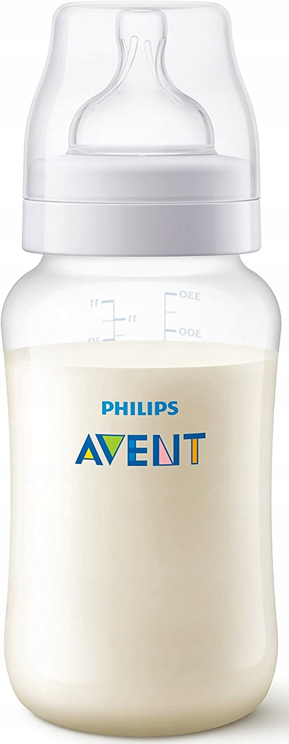 PHILIPS AVENT Anti-colic butelka 330 ml x3, butelka dla noworodka ze smoczkiem 3msc+, BPA free