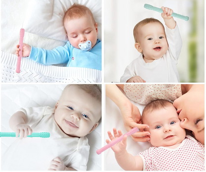 HOPTON teething tubes 3 pieces + brush