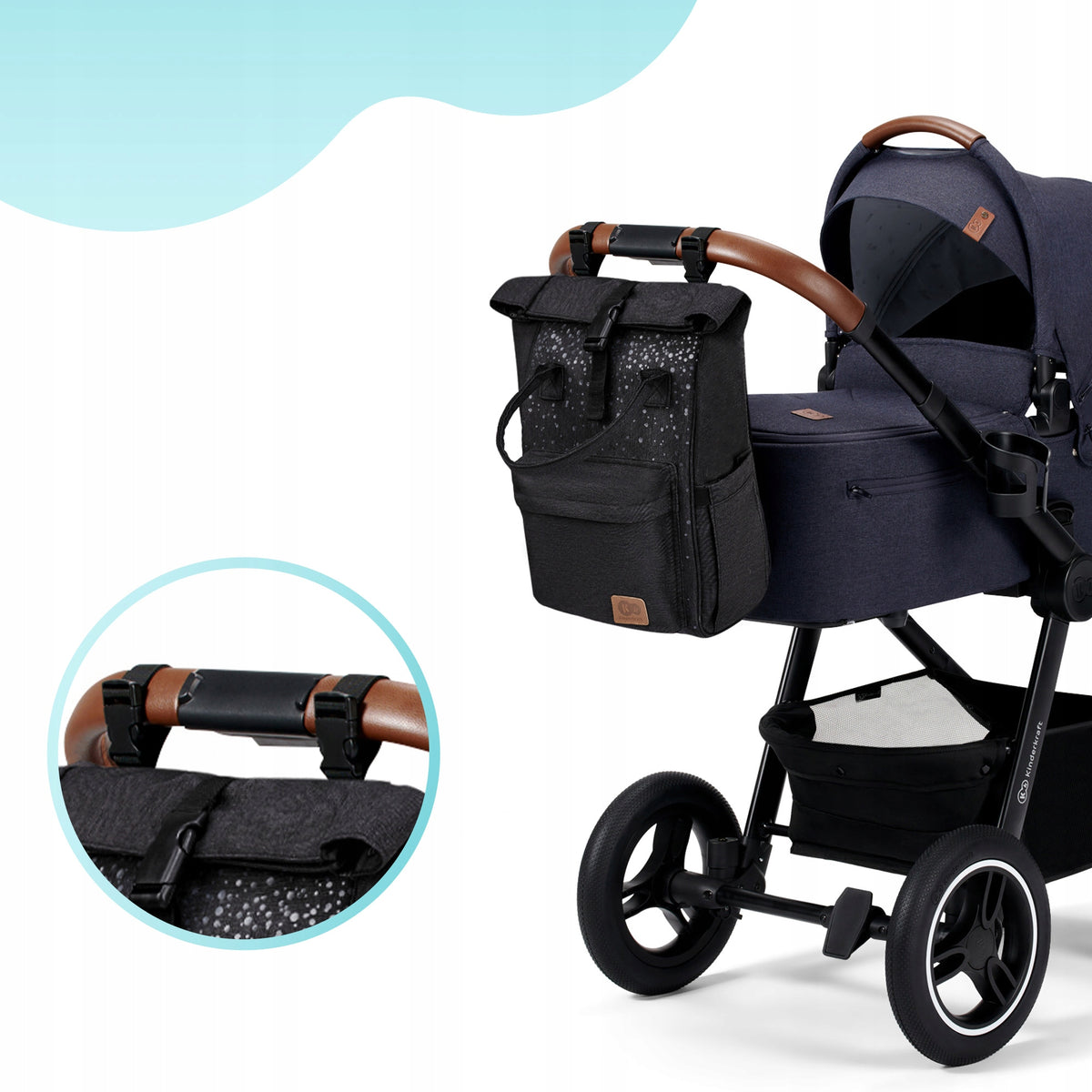 KINDERKRAFT MOONPACK CONFETTI Σακίδιο πλάτης για πάνες και αξεσουάρ