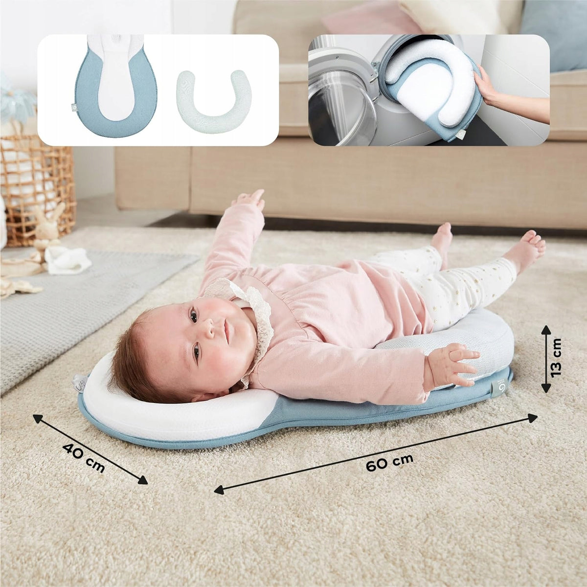 BABYMOOV cosydream poduszka stabilizator dla niemowląt, stabilne podparcie i komfort od 0+