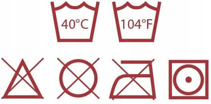 BAMBINO MIO majtki treningowe białe 3 lata+ z symbolem prania 40°C i instrukcjami pielęgnacji