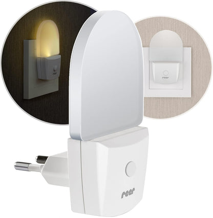 REER NightGuide φωτάκι νυκτός LED για πρίζα με διακόπτη 6 x 9,5 cm