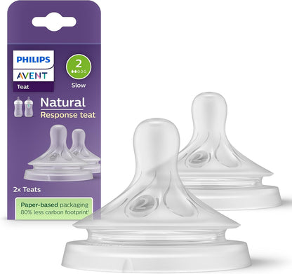 Philips Avent Natural Response θηλή μπιμπερό (2) 0m+ x2