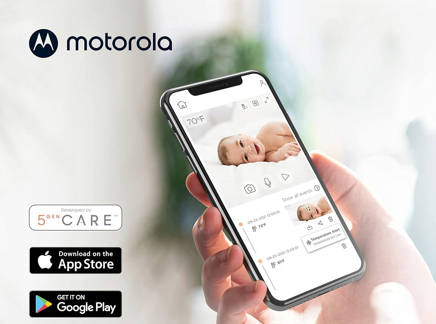 MOTOROLA PIP1000 Connect zdalnie sterowana kamera niania elektroniczna Full HD