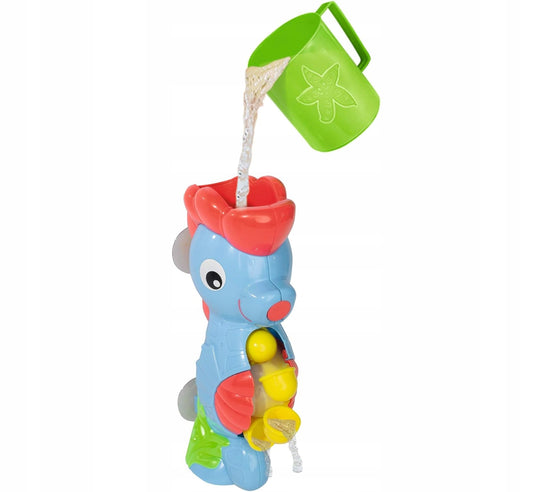 SIMBA caballito de mar con rueda de agua, ventosas y vaso 26 cm