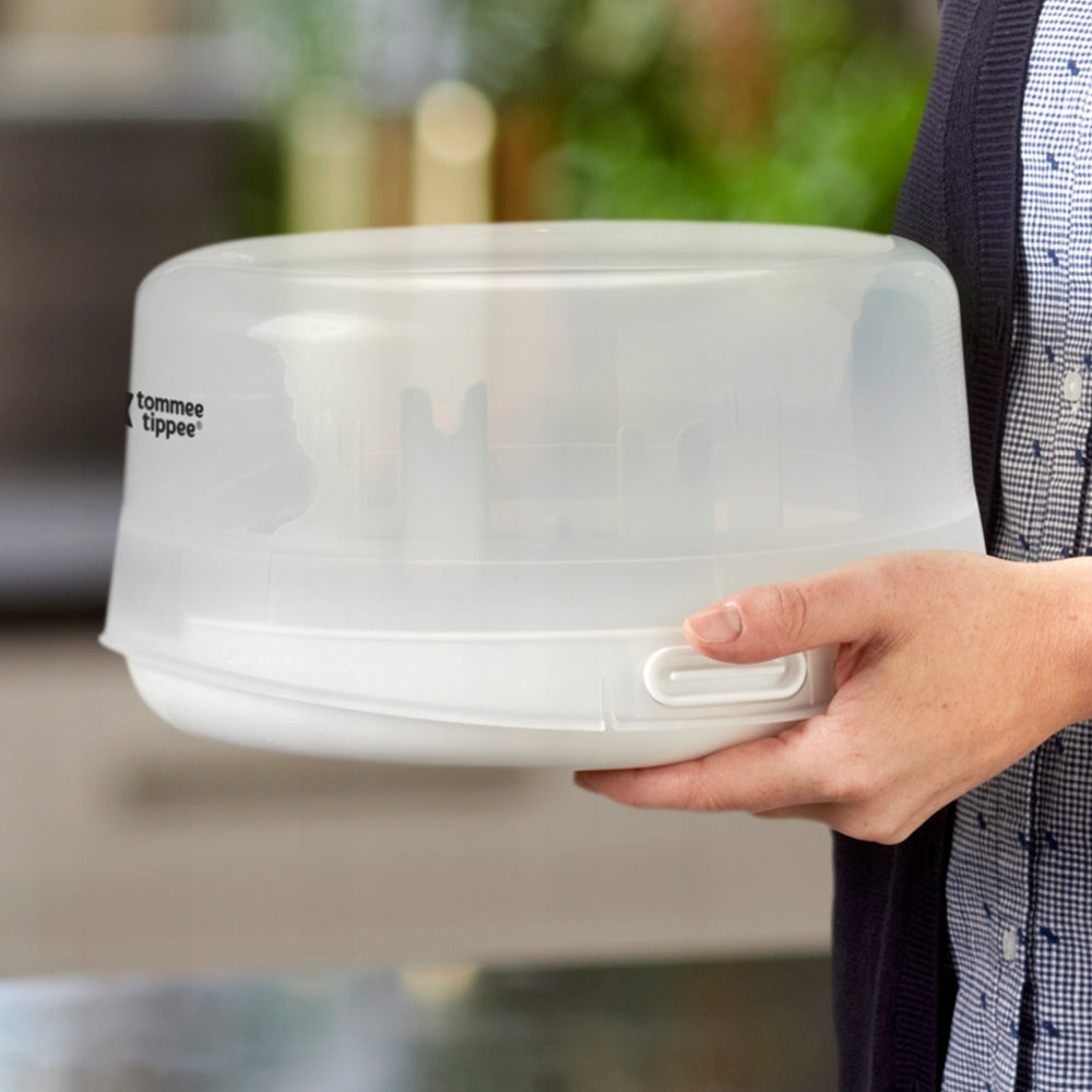 TOMMEE TIPPEE αποστειρωτής φούρνου μικροκυμάτων + πιπίλα