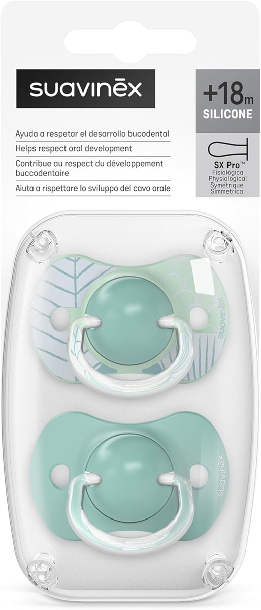 SUAVINEX SX PRO sucette apaisante x2 silicone 18mois+