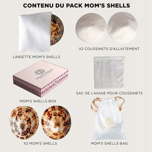MOM'S SHELLS Muscheleinlagen mit Perlmutt Größe S