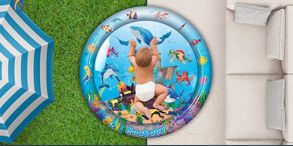 NOUBABY XXL mata wodna do zabawy na brzuszku 100 cm  OCEAN
