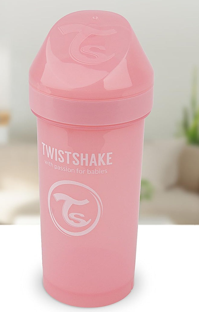 TWISTSHAKE Kid Cup kubek niekapek z ustnikiem i blenderem 360 ml 12 m+