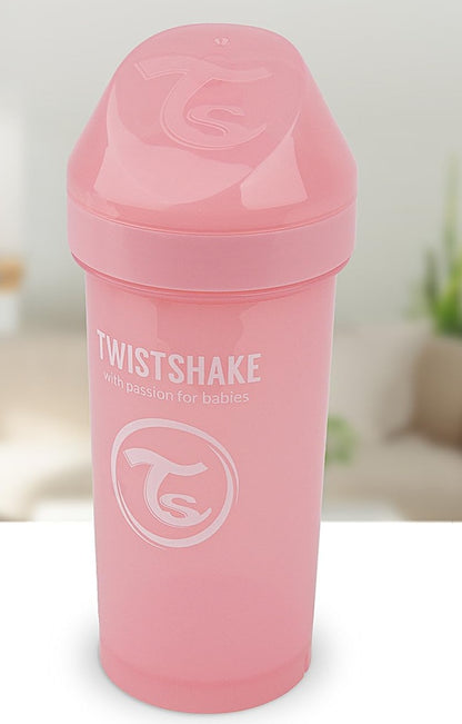 TWISTSHAKE Kid Cup kubek niekapek z ustnikiem i blenderem 360 ml 12 m+