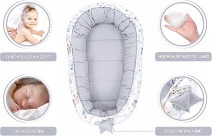 TOTSY BABY kokon niemowlęcy gniazdo 90 x 50