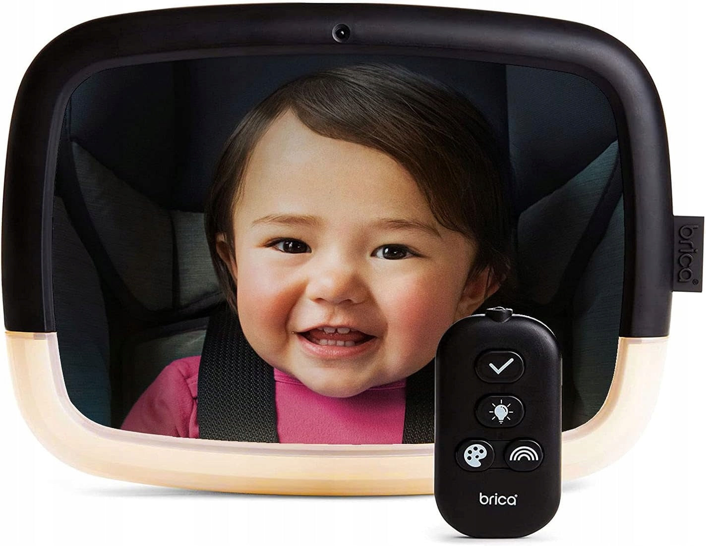 BRICA baby observation mirror LIGHT + REMOTE CONTROL