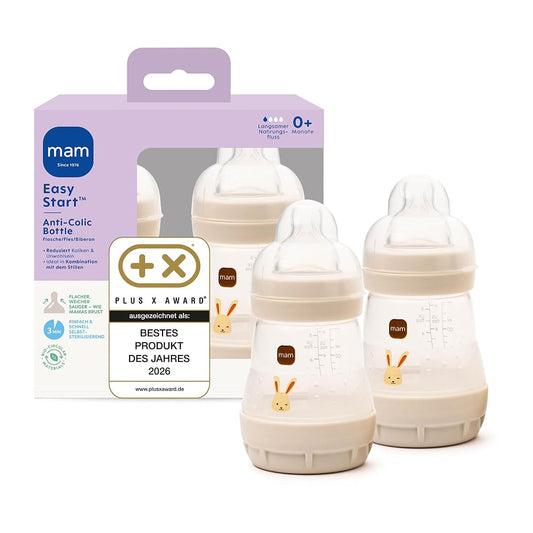 MAM Easy Start μπιμπερό κατά των κολικών x2 160ml 0+