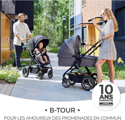 KINDERKRAFT B-TOUR 3 σε 1 πολυλειτουργικό καρότσι έως 22kg + κάθισμα MINK PRO
