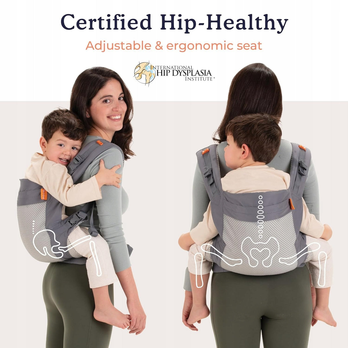 BECO TODDLER bärsele med spänne 9-27kg mesh 3d