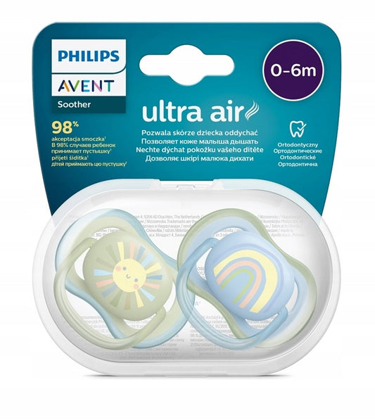 Sucettes PHILIPS AVENT Ultra Air x 2, 0-6 mois