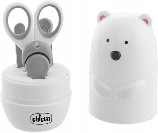 CHICCO polar bearnail art set for childrenage 0 +colour white and greycase dimensions 6 x 12 cmpost-auction