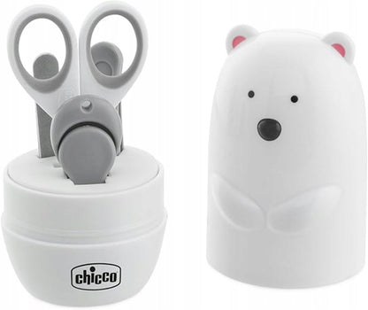 CHICCO polar bearnail art set for childrenage 0 +colour white and greycase dimensions 6 x 12 cmpost-auction