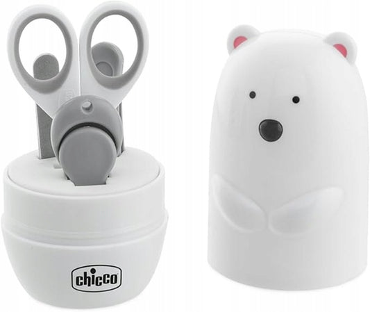 CHICCO σετ νυχιών για παιδιά 5 τεμάχια + θήκη οργάνωσης ΠΟΛΙΚΗ ΑΡΚΟΥΔΑ
