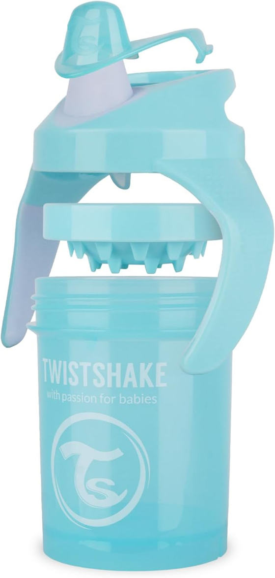 TWISTSHAKE Mini Cup kubek niekapek z ustnikiem i blenderem 230 ml 4 m+