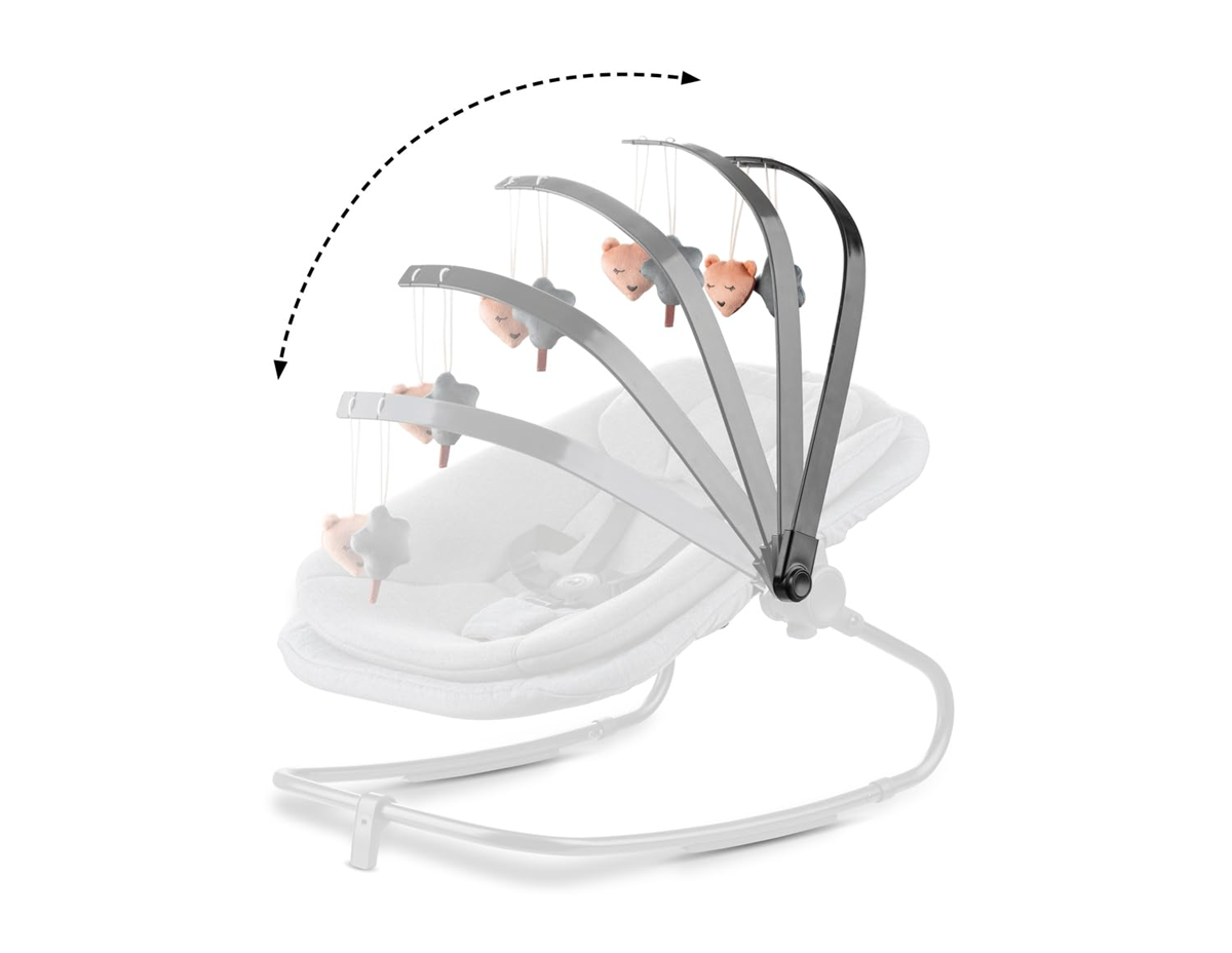 HAUCK pałąk łuk z zabawkami do leżaczka HIGHCHAIR BOUNCER