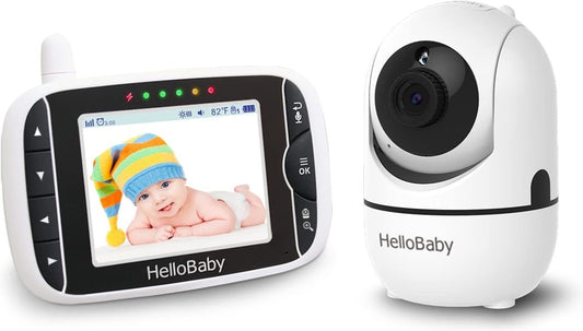 HELLO BABY HB65 draadloze babyfoon met 3,2" TFT LCD-scherm