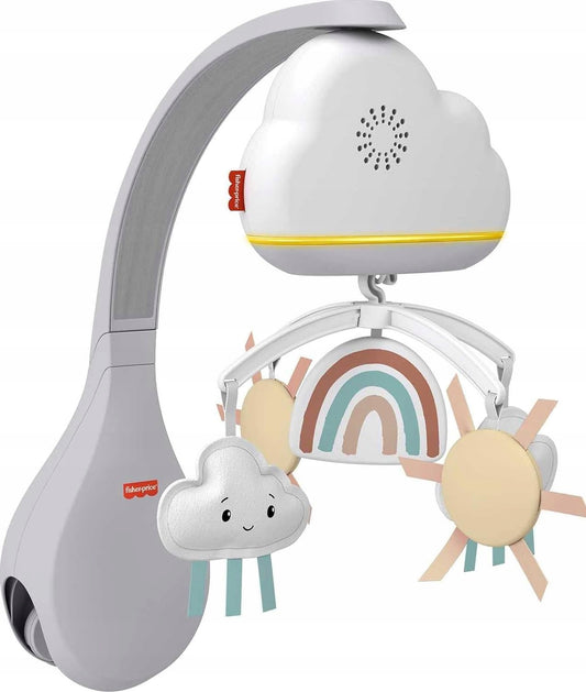 FISHER PRICE 2v1 kolotoč s detektorom hluku, nočná lampa na stolík