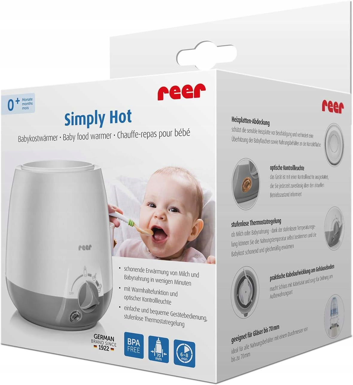 REER SIMPLY HOT Θερμαντήρας μπιμπερό και βάζων