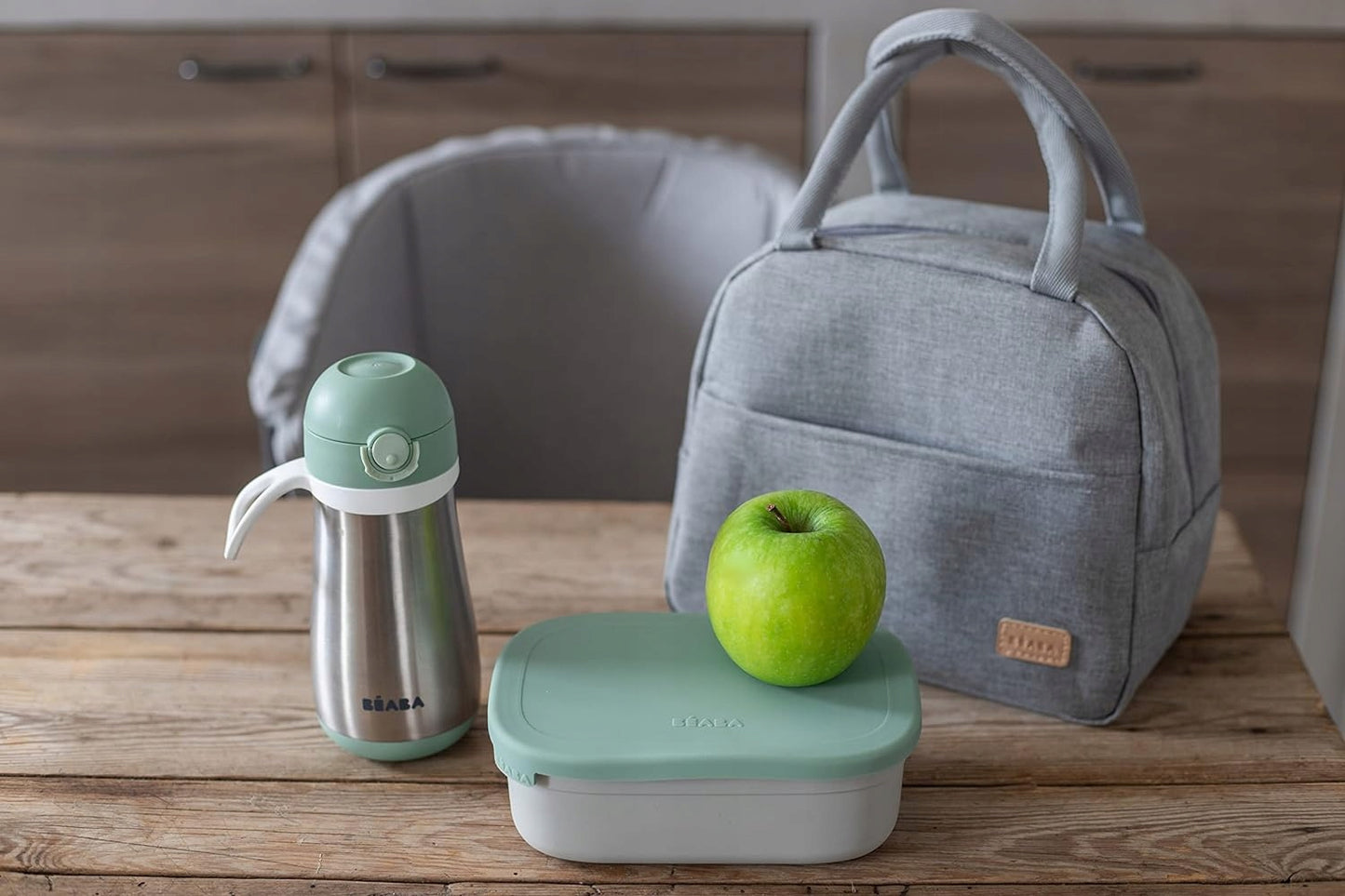 BEABA śniadaniówka lunchbox STAL nierdzewna 760ml z przegrodami