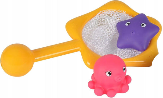 SIMBA ABC juguete para el baño con red y 2 animales marinos
