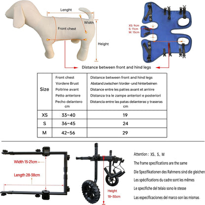 Kajile foldable stroller for small dogs XS