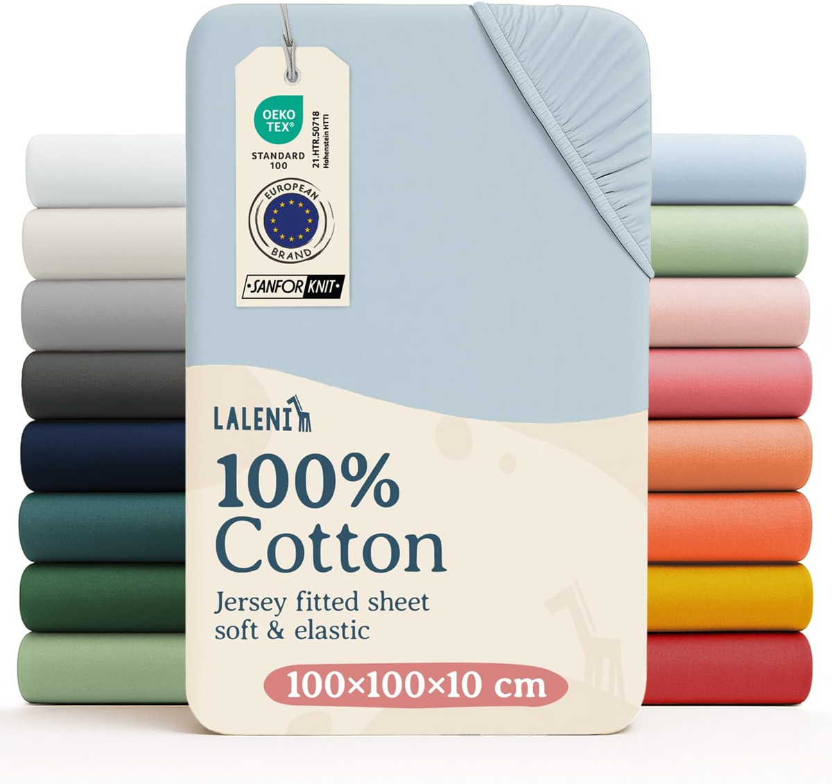 LALENI σεντόνι με λάστιχο 100 x 100