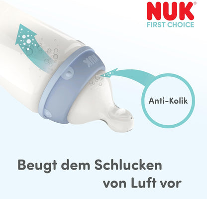 Tetine NUK First Choice pentru biberon, de la 6 luni, Flow Control, 2 buc.