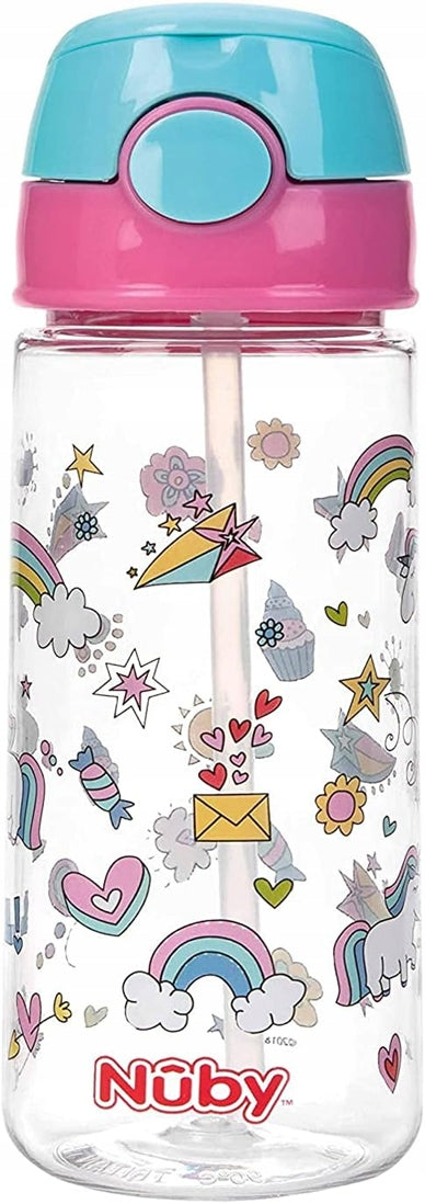NUBY Straw Cup tritanowy bidon ze słomką 4 λ+ 540 ml