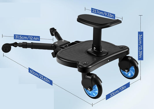 FNRIDS marchepied universel pour poussette, capacité de charge 25 kg