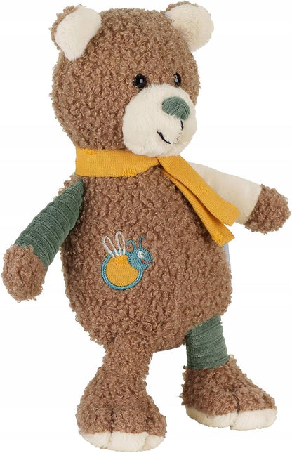 STERNTALER cotton teddy bear comforter with rattle, 23 cm, BEN Bear