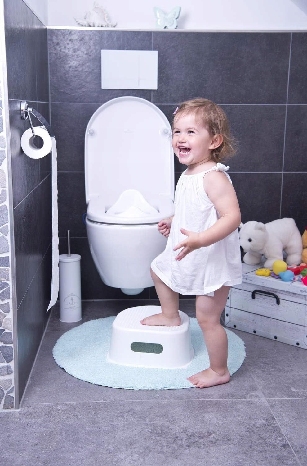 ROTHO Bella Bambina reductor pentru toaletă, 24 luni+, gri