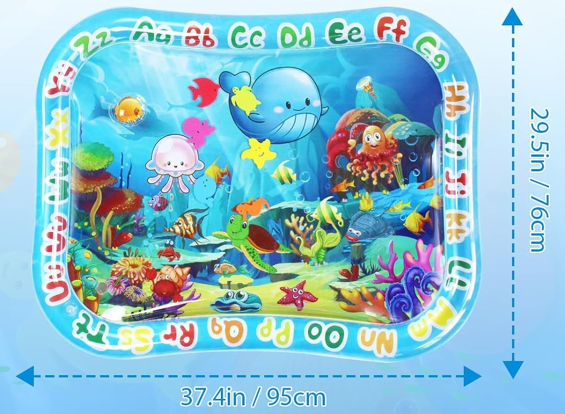 GARNHLOB water mat for tummy time, 75 x 95 cm, SEA CREATURES