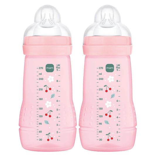 MAM Easy Active σετ μπιμπερό 2x 270 ml ηλικία 0+ θηλή 1 ΚΕΡΑΣΙΑ