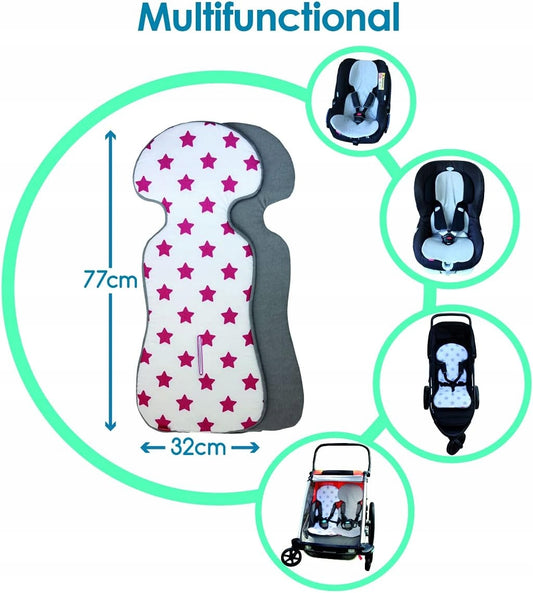 BYBOOM insert universel pour poussettes et sièges auto RÉVERSIBLE